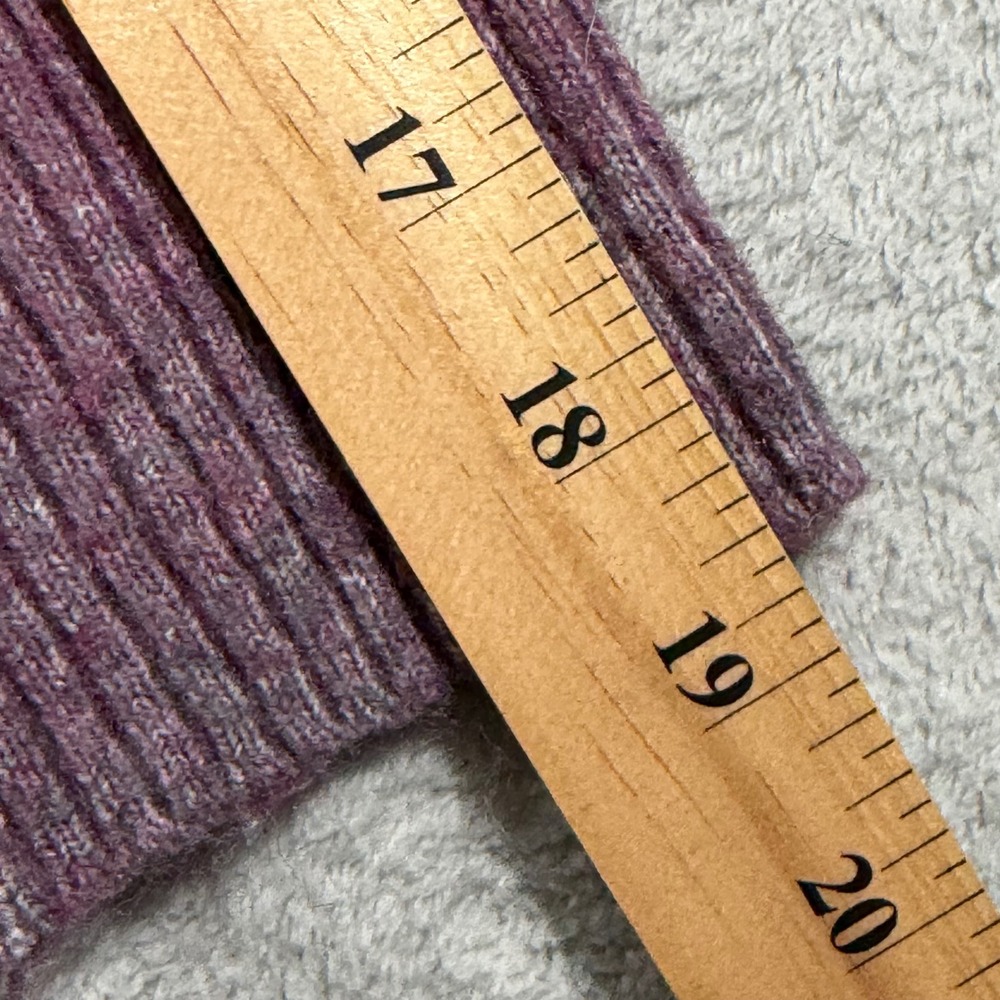 Old Navy Sweater Women XS Purple Orange Ombre Go-Recycled Wool Blend Crew Neck - Picture 7 of 12